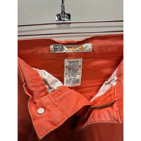 Faded Glory Women's Stretch Shorts Size 14 Fresh Coral - Picture 4 of 8